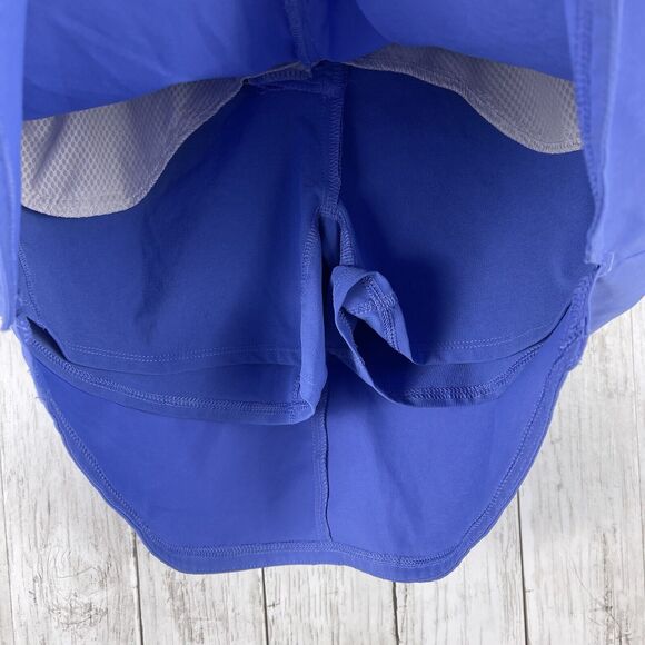 Adidas Skort Women 8 Blue Performance Athletic Built-In Short Mini Golf Tennis - Picture 3 of 7